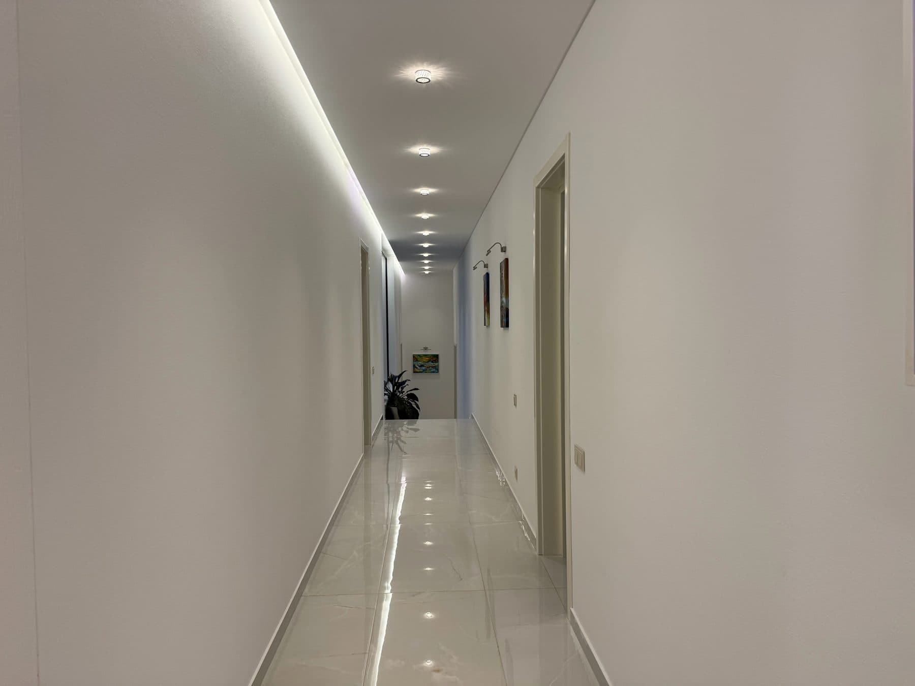 The long gallery through the house.