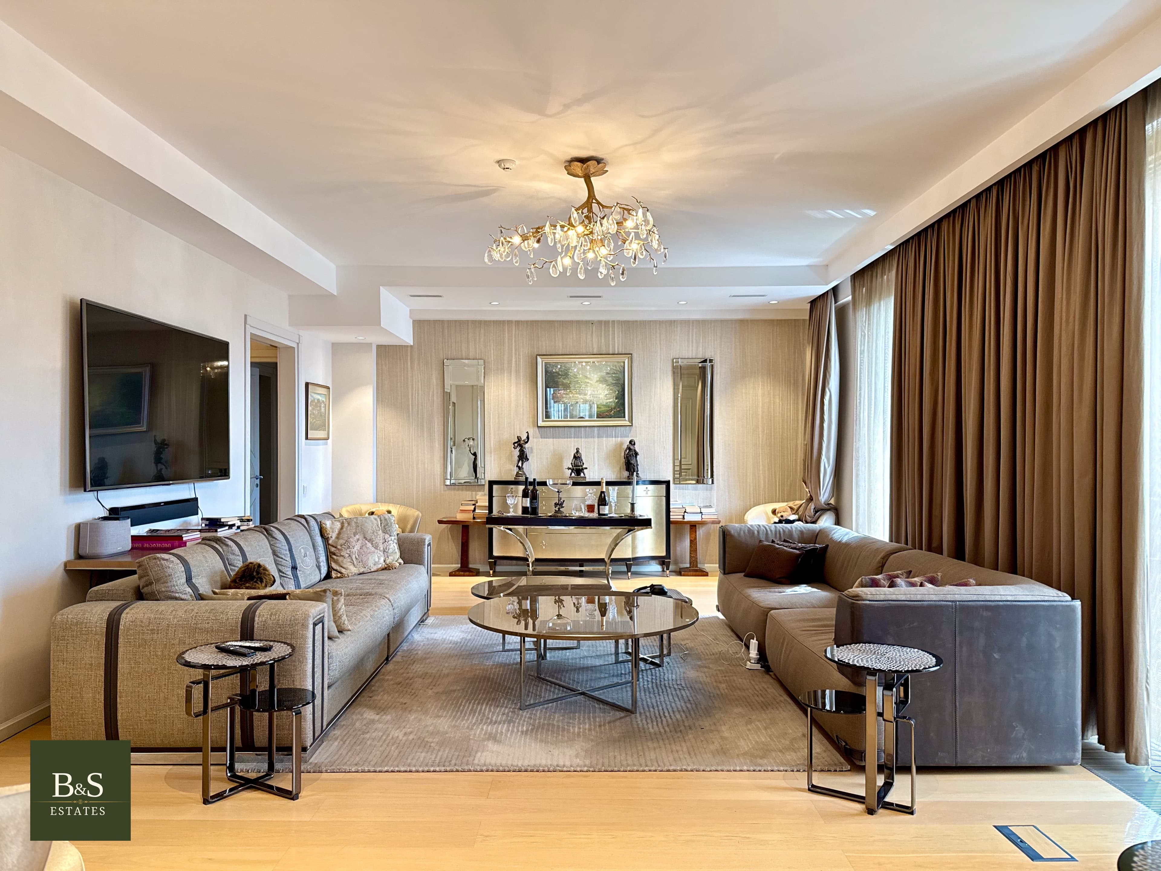 The grand living room.