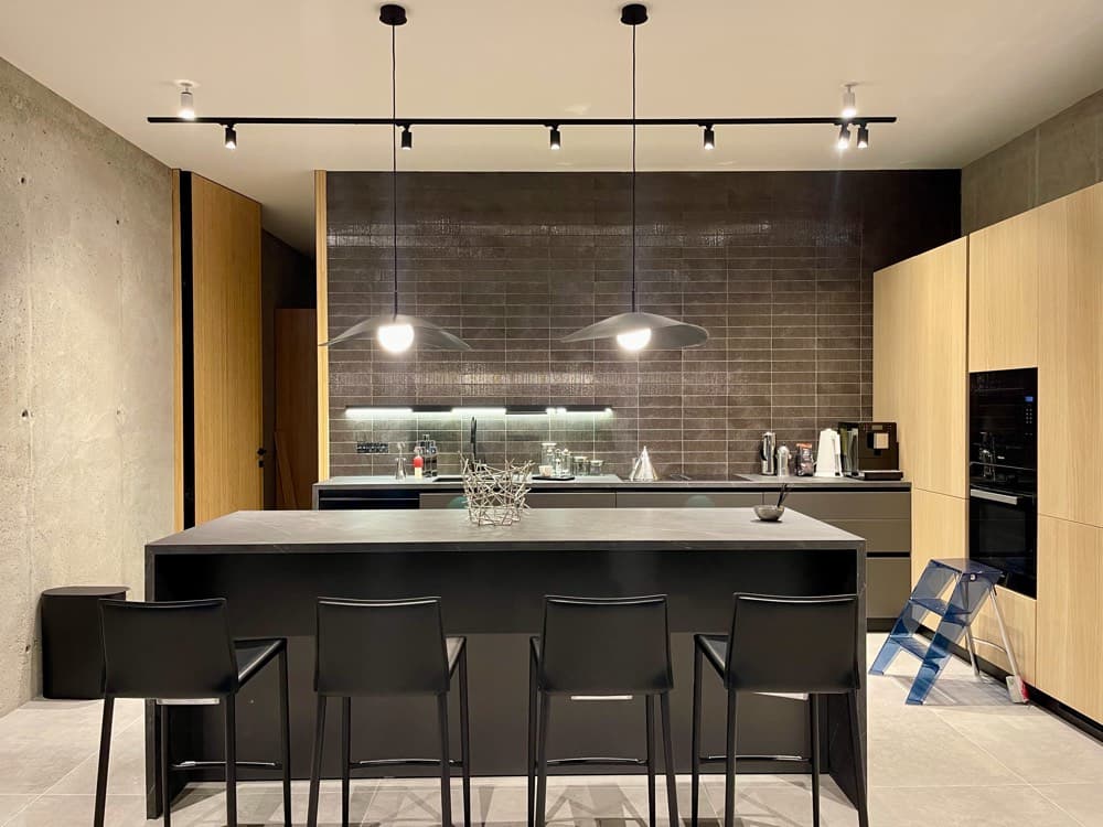 The separate kitchen.