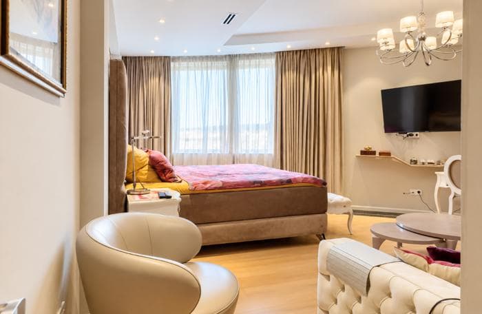 The master bedroom.