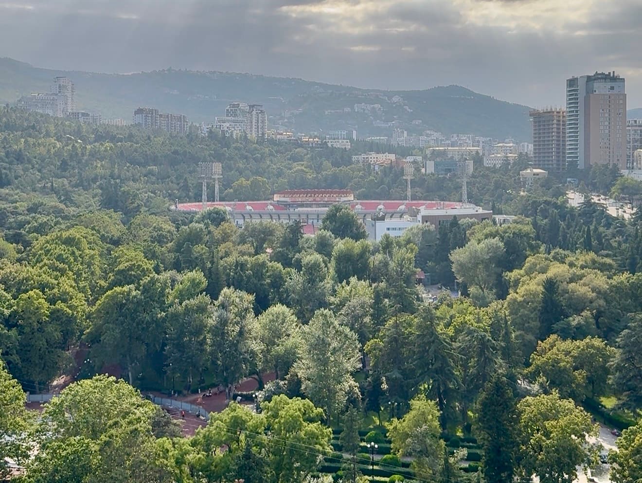 Vake Park, from the residence.